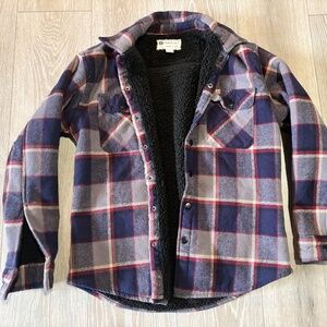 Matix Sherpa-Lined Flannel Jacket – Size Small